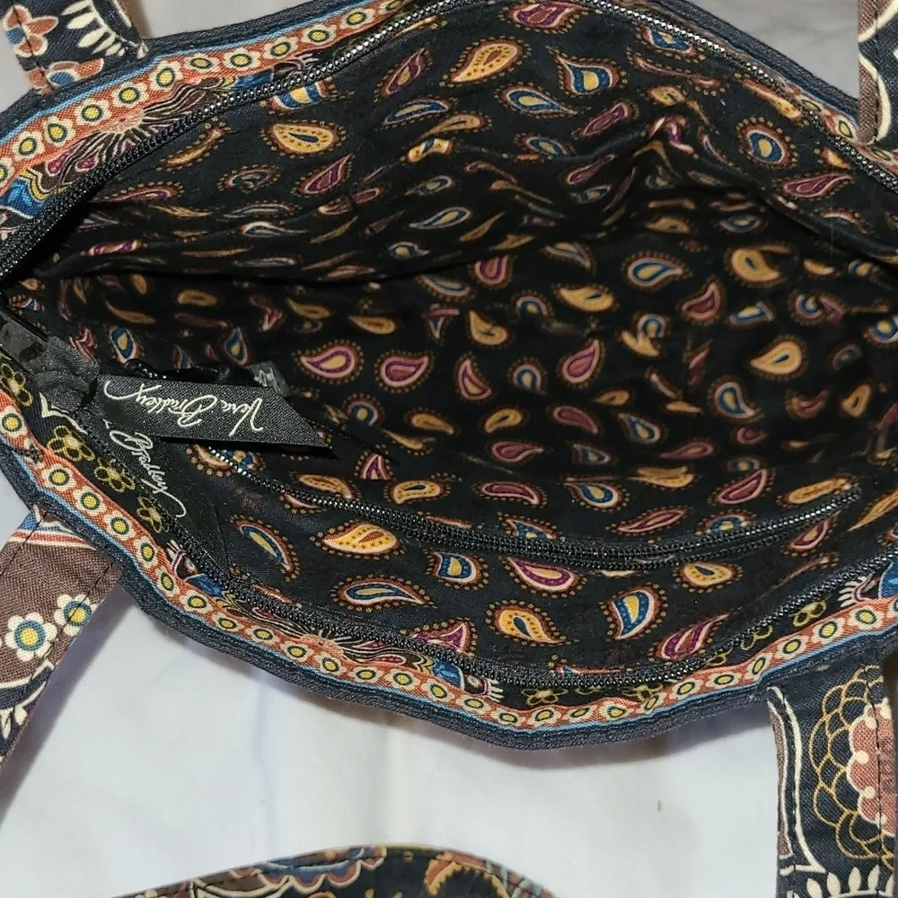 Vera Bradley* Shoulder Bag* Kingston Print* Black/Brown
